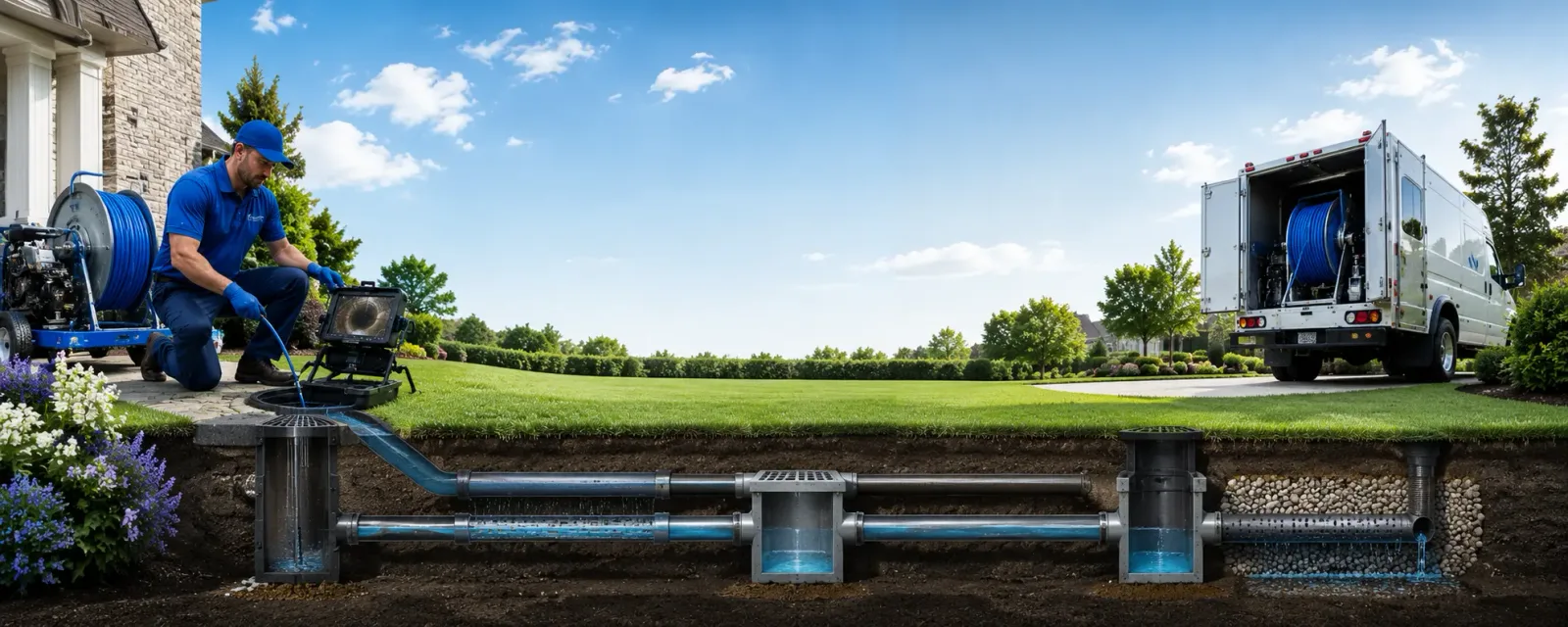 Outdoor drain cleaning information for Harford, NY